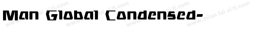 Man Global Condensed字体转换